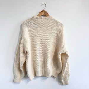 NWT James Pringle Ivory Wool Fishermens Sweater-XL spina-bifida-bejaia.dz